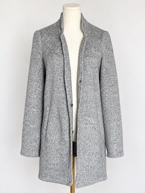 Vero Moda Gray Knit Jacket with Brushed Interior